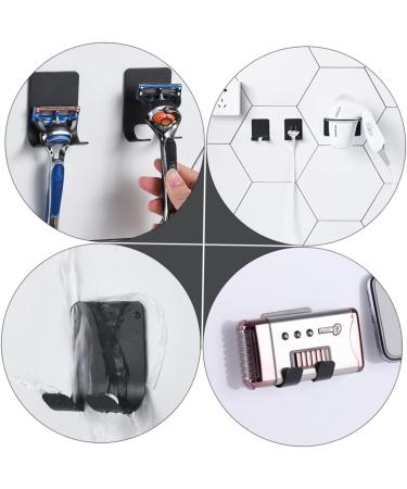 Zerodeko 4-Piece Razor Hook Set | Shower Hook & Mobile Phone Holder | Stainless Steel Storage Solution for Shaver & Toothbrush | International Shipping Available - Buy Online on GoSupps.com