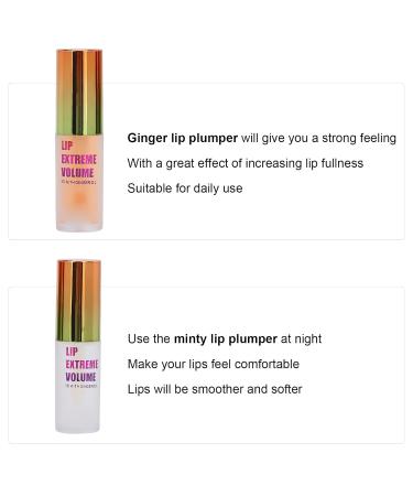 Buy 2 PCs Lip Plumper Kit - Natural Make Up Lip Gloss & Serum for Fuller Lips | Plant Extract Lip Care - Buy Online on GoSupps.com