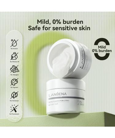 LANBENA Pore Strips - 100pcs Blackhead Remover Nose Strips Effective Facial Mask for Clear Skin (50g/1.76 Oz - Buy Online on GoSupps.com