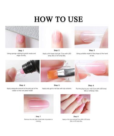 MIZHSE Poly Nail Extension Gel Nude Color Builder Gel 30ML-Pure White - Professional Nail Enhancement Tool for Starter - Buy Online on GoSupps.com