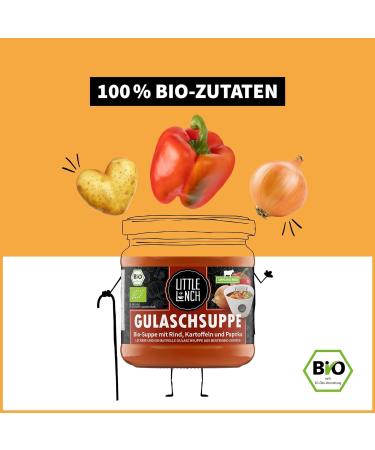 Organic Little Lunch Goulash Soup - 100% Beef Gluten-Free No Added Sugar Lactose-Free 6 x 350g - Buy Online on GoSupps.com
