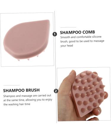 Beavorty 3 Pcs Bathing Brush Set | Portable Hairbrush & Scalp Massager | Shampoo Peeling & Hair Care Comb | Bathroom Cleaning Tools - Pink - Buy Online on GoSupps.com