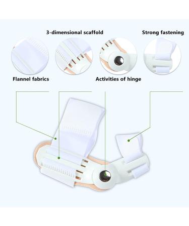 SULOY Bunion Corrector: Adjustable Strength for Bunions & Crooked Toes - Soft Fabric, Comfortable Toe Straightener - Relief for Hallux Valgus - 1 Pair - Buy Online on GoSupps.com