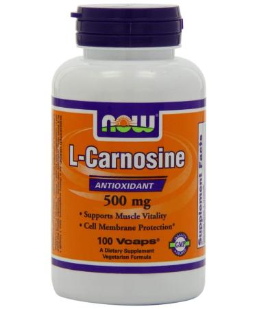 Now Foods L-Carnosine 500mg 100 VegiCaps (Pack of 2)