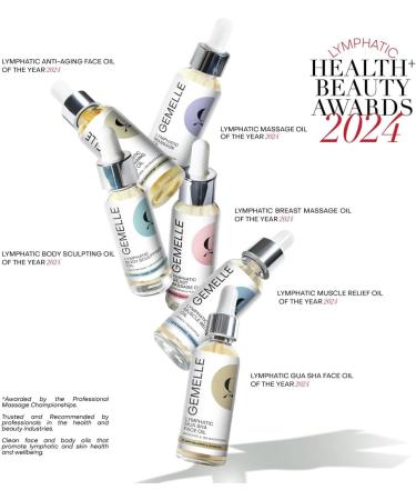 GEMELLE Lymphatic Muscle Relief Oil - 6X Award Winner | Arnica & Eucalyptus for Sore Muscles Arthritis & Pain Relief | Paraben-Free Luxury Skin Care (15ml - Buy Online on GoSupps.com