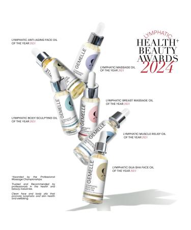 GEMELLE Lymphatic Anti-Aging Face Oil | 6x Award Winner | Vitamins C E & A | Moisturize & Repair | Bakuchiol & Sea Buckthorn | Paraben-Free Luxury Skin Care 15ml - Buy Online on GoSupps.com