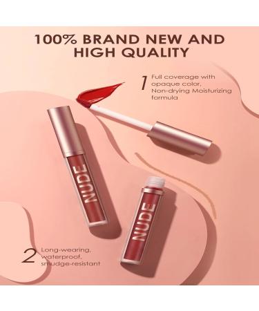 2PCS Mat Velvet Crayon L vres & Rouge L vres Set pour les femmes - Hautement Pigment 3D Hydratant Longue Dur e Imperm able Anti-adh sif Gloss L vres (#11) - Buy Online on GoSupps.com