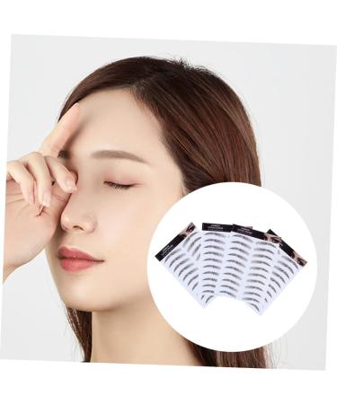 Gogogmee Hair-like Eyebrows 4pcs Eyebrow Stickers Tool Stickers Eyebrow Transfers Stickers Water Transfer Eyebrow Sticker 6d 21x15cm Brown - Buy Online on GoSupps.com