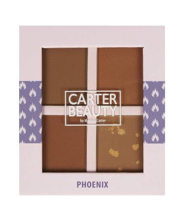 Carter Beauty By Marissa Carter Bronzer Palette - Adds Instant Colour And Depth To The Face - For A Sun-Kissed Look All Year Round - Suitable For Medium Skin Tones - Highly Pigmented - Phoenix - 0.48 Oz