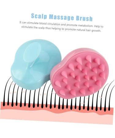 Shop TOVINANNA 2-Piece Massage Shampoo Brush - Silicone Scalp Massager & Hair Washing Comb for Ultimate Relaxation - Buy Online on GoSupps.com