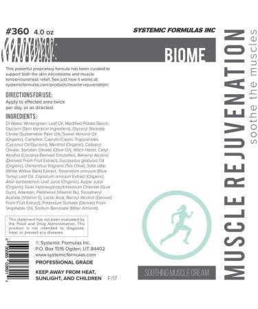 Systemic Formulas 360 BIOME - Muscle Rejuvenation Supplement - Buy Online on GoSupps.com