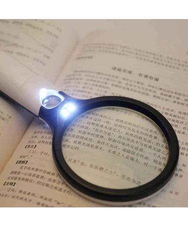 Magnifying Glasses Educational Hobby Magnifiers Portable 10 Times Reading Aids Magnifiers Mini Folding Handheld 5 Times Hd Magnifying Glass with Led Lights - Buy Online on GoSupps.com