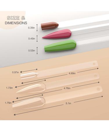 50pc Clear Fan-shaped Nail Art Swatches Sticks for Practice and Display - Keilend - Buy Online on GoSupps.com