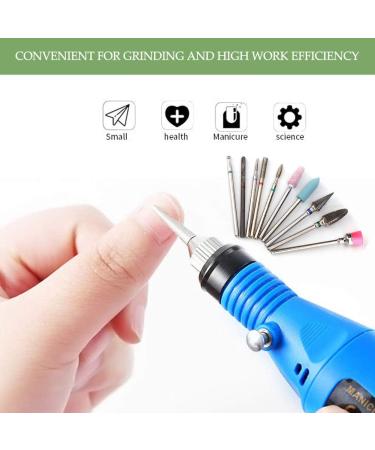 Nail Drill Bit Set with Materials with Perfect Effect Nail Drill Bits for Beauty Salon Shop Manicure Shop (ZeoopTmXHMMXES-11) - Buy Online on GoSupps.com