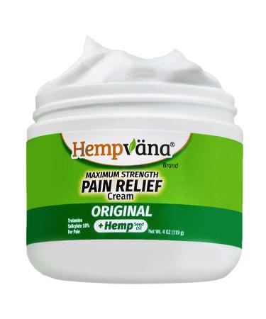 Hempvana Original Pain Relief Cream, Maximum Strength, 4 Oz Jar