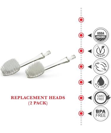 Radius Soft Replacement Heads - 2 Count (Pack of 3), 2 Count (Pack of 1) - Top Quality Dental Care - Buy Online on GoSupps.com