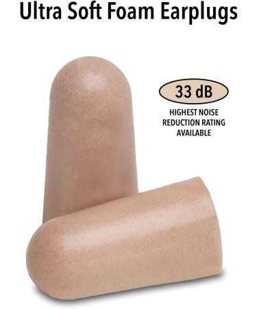 Mack's Ultra Soft Foam Earplugs 100 Pair Bag - 33dB NRR for Sleep, Snoring, Travel & Noise Reduction - Buy Online on GoSupps.com
