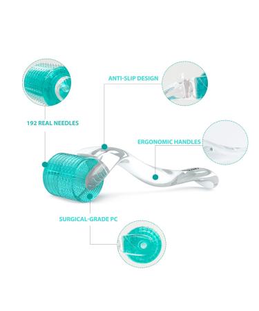 AUDUODUO Derma Roller 192 Real Silver Needles 0.5mm - Microneedle Roller for Radiant Skin | International Shipping Available - Buy Online on GoSupps.com