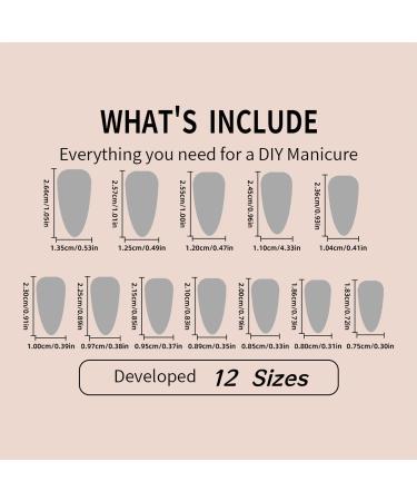 Pink Love Heart Bow Press On Nails | Long Almond Glitter Rhinestones | Reusable Acrylic Stick On Nails for Women - DIY Charm Manicure - Buy Online on GoSupps.com