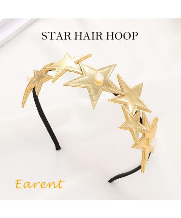 EARENT Gold Star Headband - Pearl Hair Hoop for Women and Girls | Holiday Party Costume Hair Accessory - Buy Online on GoSupps.com
