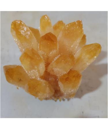 Natural Crystal Rough Crystal Cluster Rare New Yellow Phantom Quartz Crystal Cluster Specimen Home Decoration Office Living Room Crystal Decora (Size : 500-600g) - Buy Online on GoSupps.com