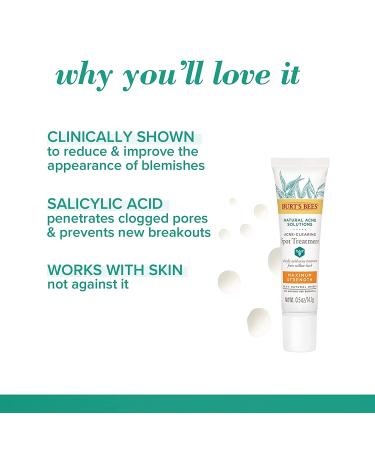 Burt's Bees Acne Spot Cream 0.5oz - Fast Relief for Acne | International Shipping Available - Buy Online on GoSupps.com