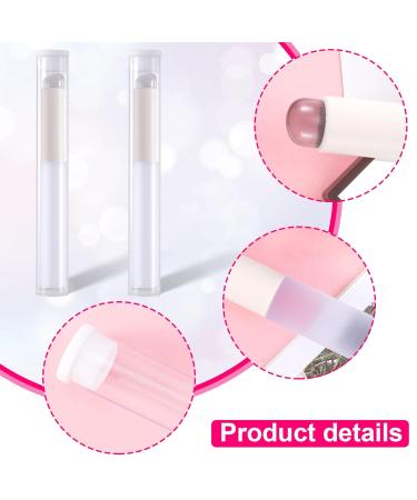 2pcs Silicone Lip Brushes with Storage Box - Portable Reusable Makeup Applicators for Lipstick Lip Balm & Gloss - Soft Angled Head - White - Buy Online on GoSupps.com