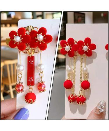 minkissy 1 Pair Tassel Antique Style Hair Clip Hair Clips for Childrens Barrettes Kid Hanfu Headdress Chinese Ancient Style Hairpin Hair Pin Hair Barrettes Hair Clips Girl Hair - Buy Online on GoSupps.com