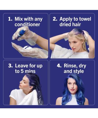 Schwarzkopf LIVE Colour Drops Vegan Semi-Permanent Blue Hair Dye - Crystal Blue 30ml | Lasts 2-12 Washes - Buy Online on GoSupps.com