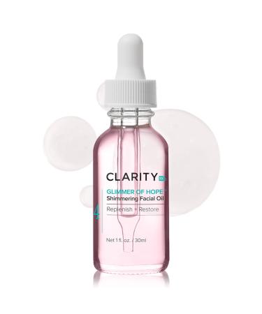 ClarityRx Glimmer of Hope Shimmering Restorative Face Oil  Natural Plant-Based Moisturizing Facial Treatment with Coconut  Rose & Jojoba for Dry & Aging Skin (1 fl oz) - Buy Online on GoSupps.com
