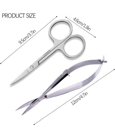AYNKH Cuticle Scissors Extra Fine Curved Professional Precise Pointed Tip Grooming kit for Eyebrow Eyelash Trim Nail Skin Finger Toe Care Blade Stainless Steel Beauty Scissors Manicure Pedicure Nose - Buy Online on GoSupps.com