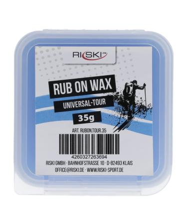 RiSki Rub On Ski Wax - rubbing wax for touring skis and ski skins - universal 35g