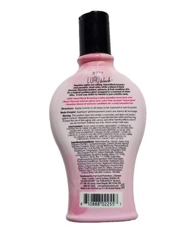 Tan Asz U LUAU BLACK 200X Black Bronzer 7.5 oz with Charcoal Glow Serum - Smaller Size for Intense Tanning Results - Buy Online on GoSupps.com