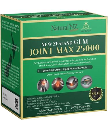 Natural NZ GLM (Green Lipped Mussel) Joint Max 25000 90 Capsuels (1) - Buy Online on GoSupps.com