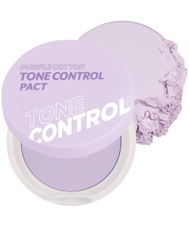 I'm Meme Compact - Purple Cotton Tone Control Pact | Skin Smoothing, Tone Correcting, Oil-controlling, Pressed Powder, 0.33 Oz 02 Purple Cotton Tone Control Pact
