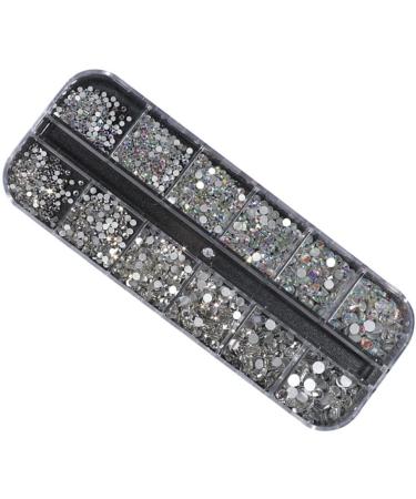 Nail Art Gems Flat Back Round Nail Rhinestones AB Mixed Nail Crystals for DIY Crafts 1Box nail art gems - Buy Online on GoSupps.com