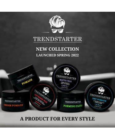 Trendstarter Cream Pomade - 4oz - Medium Hold, Low Shine - Water-Based All-Day Hold Styling Putty - Free Samples - Spring 2022 Launch - Buy Online on GoSupps.com