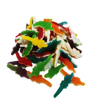 Fruchtgummi B ren & Co. Halal Fruit Crocodiles with Soft Foaming Sugar Bottom 300g