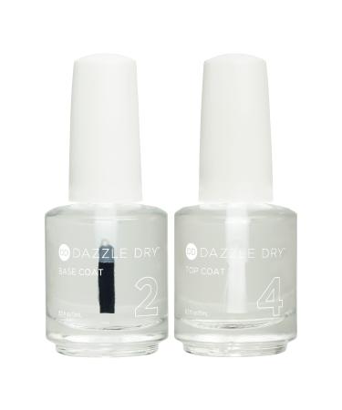 Dazzle Dry Step 2 - Base Coat + Step 4 - Top Coat (0.5 oz /15 mL each)