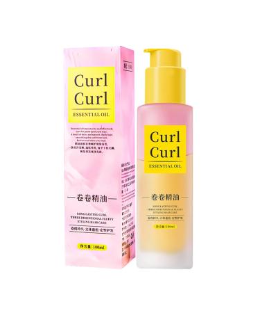 JINGLING JINGLING Curly Hair Oil - 100ml Heat Protectant Conditioner | Lightweight Hair Oil For Women and Men Girls and Mothers Defining Curls