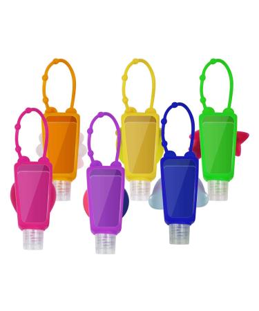 VHOPMORE 6Pcs Kids Travel Hand Sanitizer Bottles with Keychain Holder - Dinosaur Design, 30ml Leak Proof Refillable Containers - Buy Online on GoSupps.com