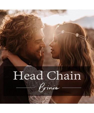 Brinie Boho Gold Hair Chain with Small Coins - Wedding & Festival Head Jewelry - Buy Online on GoSupps.com