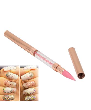 Nail Art Dotting Pen - Double Ended Wax Tip & Stainless Steel for Acrylic & Rhinestones (Pink) | International Shipping - Buy Online on GoSupps.com
