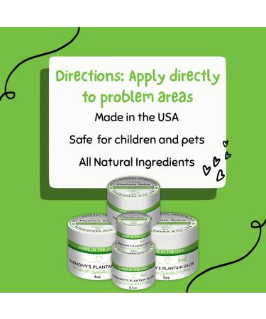 Plantain Salve 4oz - Natural Healing Balm for Skin Relief - Buy Online on GoSupps.com