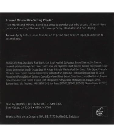Youngblood Pressed Mineral Rice Powder - Medium 8g | Natural Finish - Buy Online on GoSupps.com