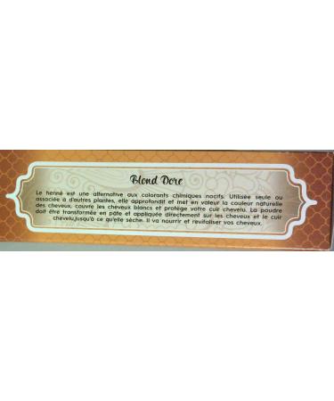 Golden blond henna powder 100 g - Buy Online on GoSupps.com