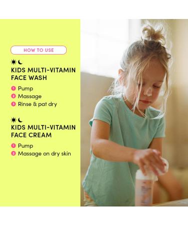 Evereden Kids Happy Face Duo - Vegan Multi-Vitamin Face Wash & Cream Set for Ages 3+ | Nourishing Moisturizing & Protective Skin Care - Buy Online on GoSupps.com