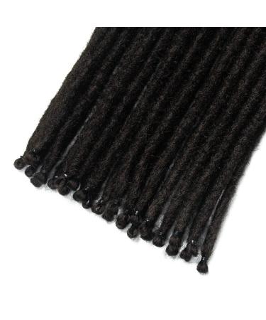 20 Synthetic Dreadlocks Extensions | 20 Strands/Pack | Soft Crocheted Braided Hair | Dark Brown | Reggae Hip-Hop Style - Buy Online on GoSupps.com