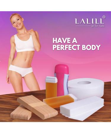 Lalill Fleece Roll for Waxing - 100m x 7cm White Wax Strips for Sugaring Epilation & Depilation | 1 Pack - Buy Online on GoSupps.com
