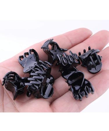 Queta 100 Pieces Mini Black Hair Clips - Durable Plastic Hair Clips for All Hair Types | International Shipping Available - Buy Online on GoSupps.com